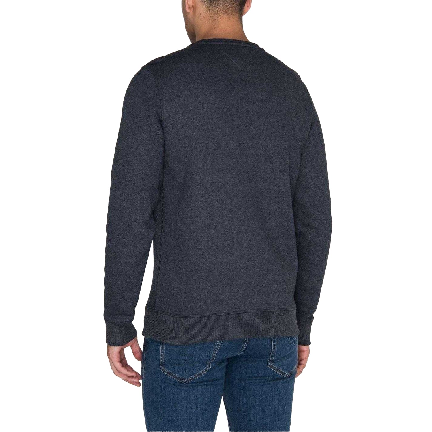 Navy - Back - Tommy Jeans Mens Fleece Lined Sweatshirt
