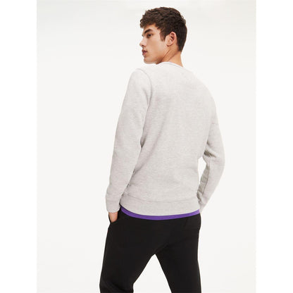 Grey Heather Marl - Side - Tommy Jeans Mens Fleece Lined Sweatshirt