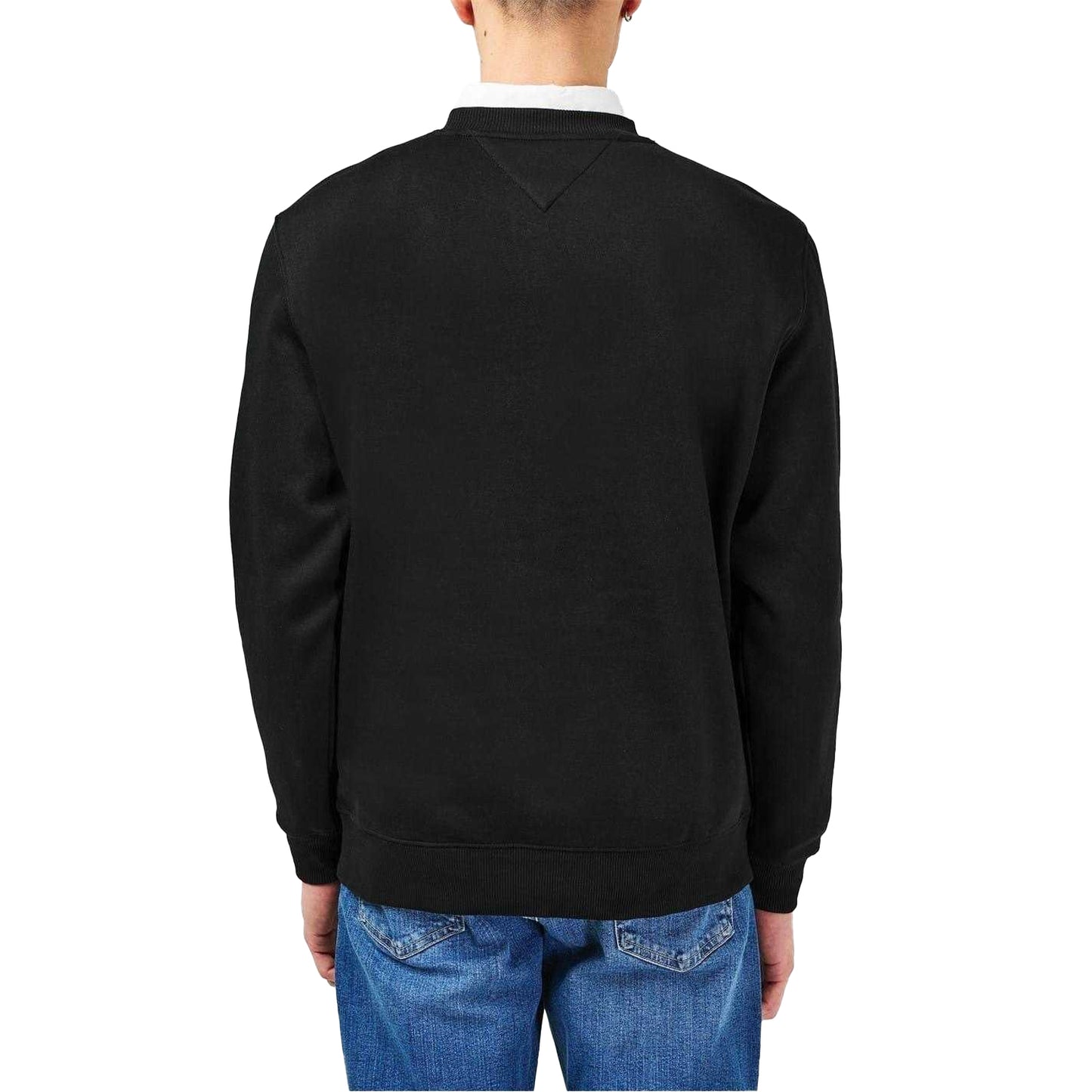 Black - Back - Tommy Jeans Mens Fleece Lined Sweatshirt