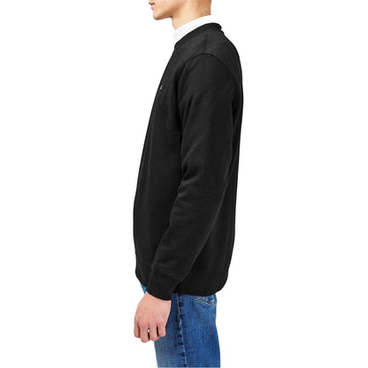 Black - Side - Tommy Jeans Mens Fleece Lined Sweatshirt