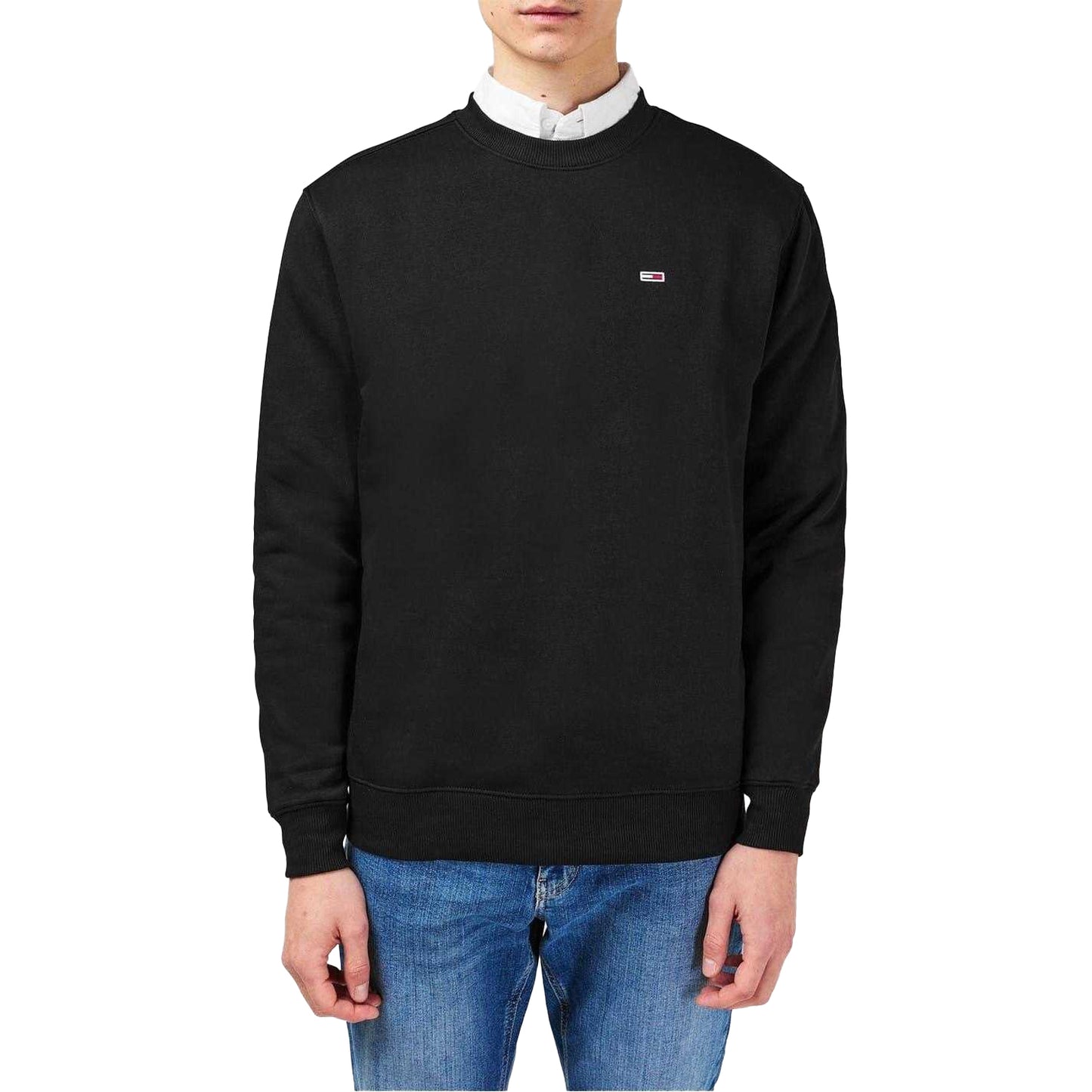 Black - Lifestyle - Tommy Jeans Mens Fleece Lined Sweatshirt