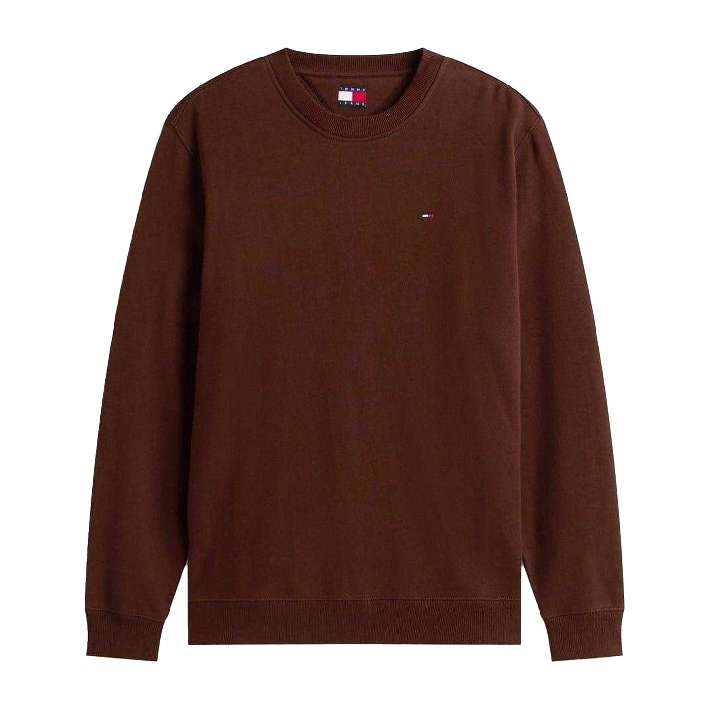 Brown - Front - Tommy Jeans Mens Fleece Lined Sweatshirt
