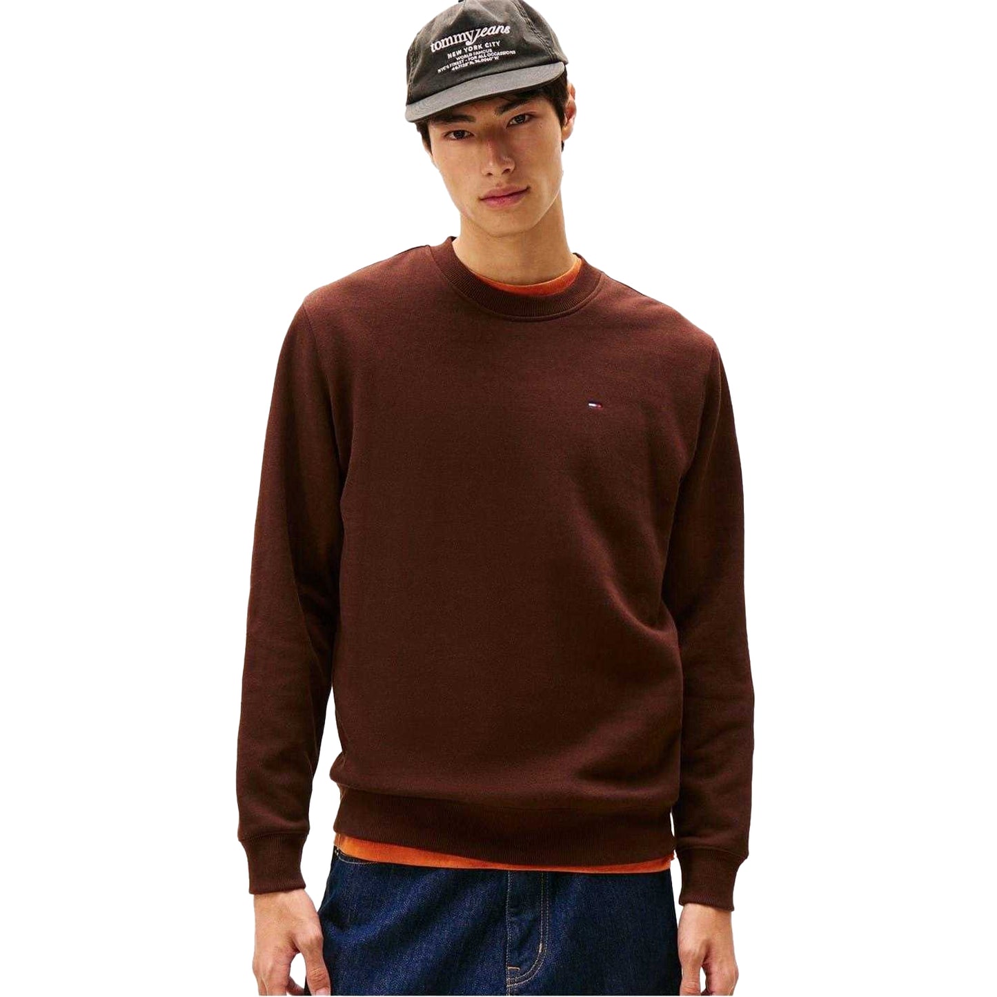 Brown - Lifestyle - Tommy Jeans Mens Fleece Lined Sweatshirt
