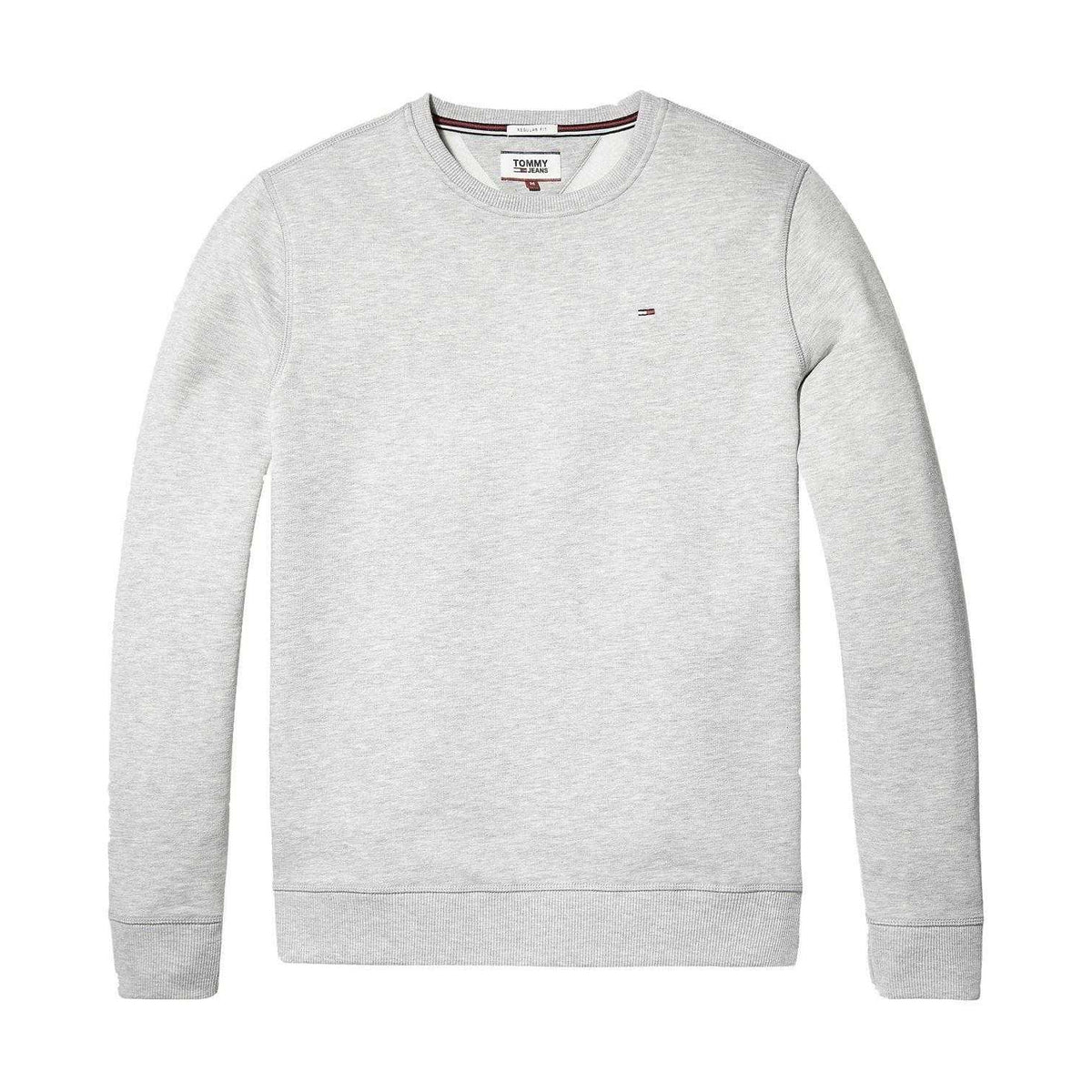 Grey Heather - Front - Tommy Jeans Mens Fleece Lined Sweatshirt