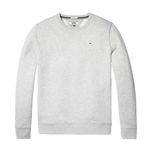 Grey Heather - Front - Tommy Jeans Mens Fleece Lined Sweatshirt