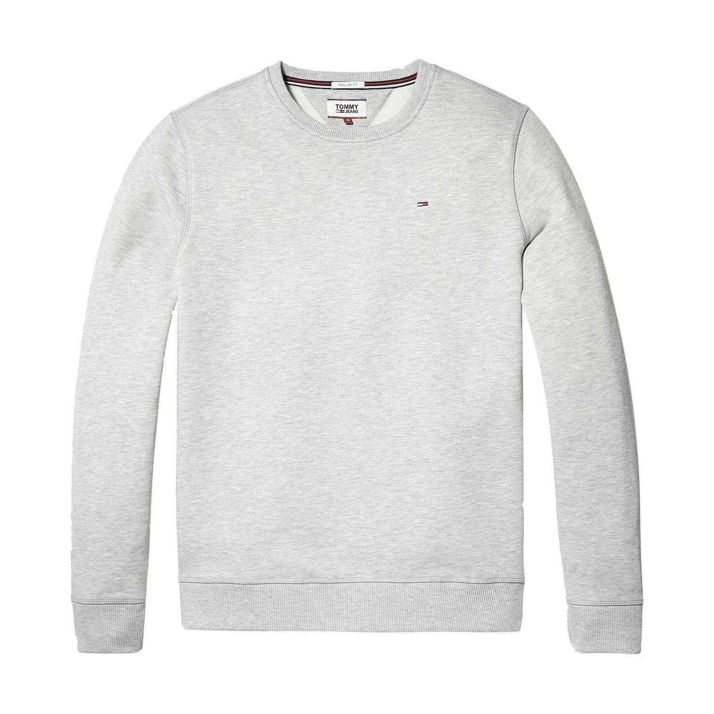 Grey Heather - Front - Tommy Jeans Mens Fleece Lined Sweatshirt