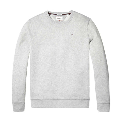 Grey Heather - Front - Tommy Jeans Mens Fleece Lined Sweatshirt