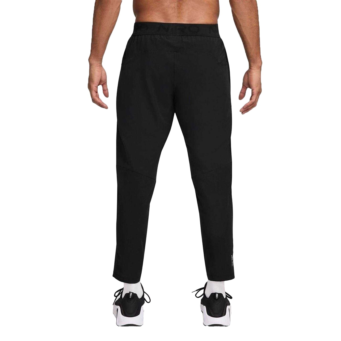 Black-White - Back - Nike Mens Pro Dri-FIT Jogging Bottoms