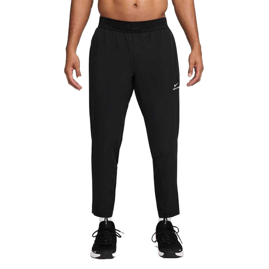 Black-White - Front - Nike Mens Pro Dri-FIT Jogging Bottoms