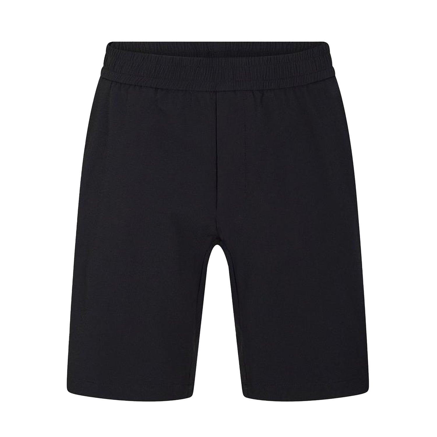 Black - Front - Boss Mens Flex Elasticated Waist Relaxed Fit Shorts