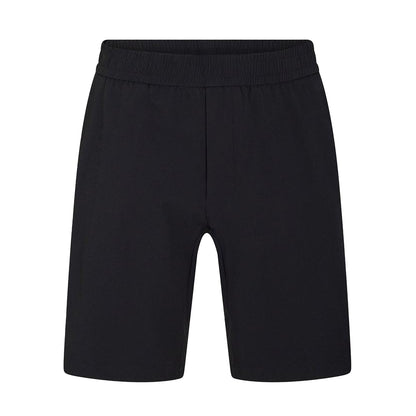 Black - Front - Boss Mens Flex Elasticated Waist Relaxed Fit Shorts