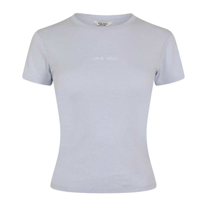 Ice Blue - Front - Jack Wills Womens-Ladies Cotton T-Shirt