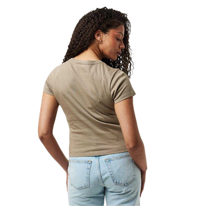 Taupe - Back - Jack Wills Womens-Ladies Cotton T-Shirt