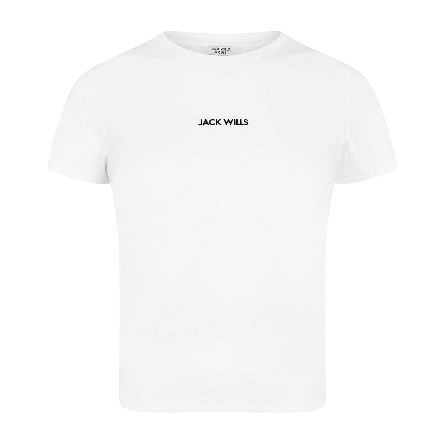 White - Front - Jack Wills Womens-Ladies Cotton T-Shirt