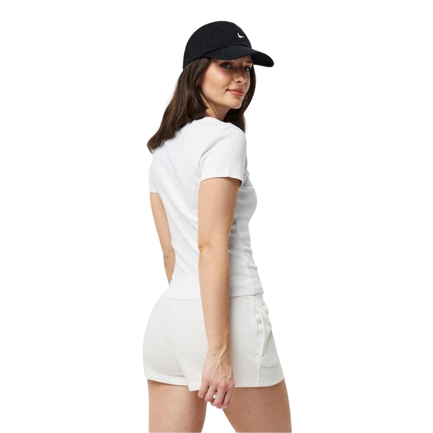 White - Back - Jack Wills Womens-Ladies Cotton T-Shirt