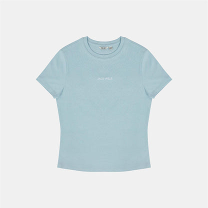 Blue - Front - Jack Wills Womens-Ladies Cotton T-Shirt