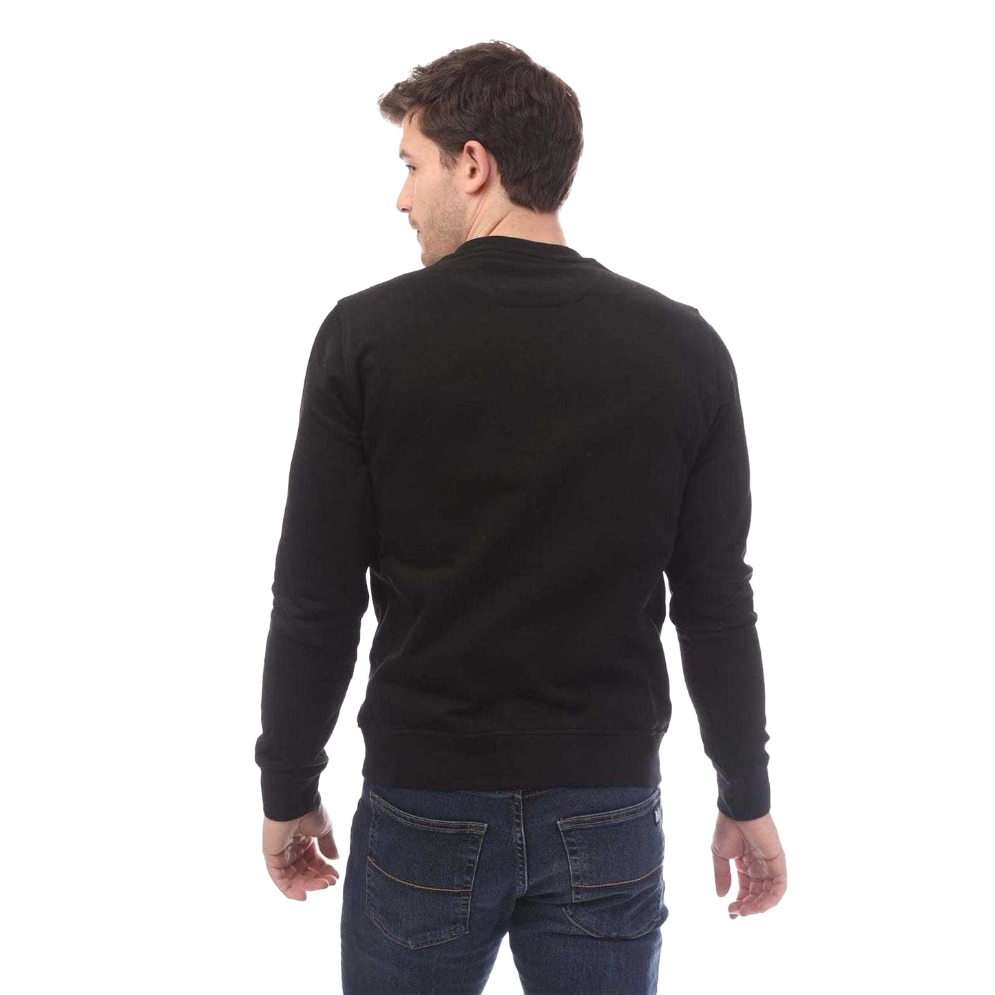 Black-White - Back - Belstaff Mens Signature Relaxed Fit Sweatshirt