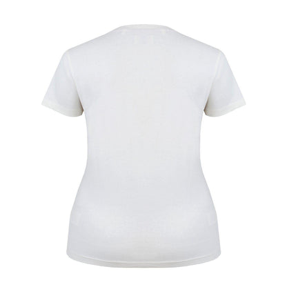 Cream - Back - Lee Cooper Womens-Ladies Classic Flowers T-Shirt