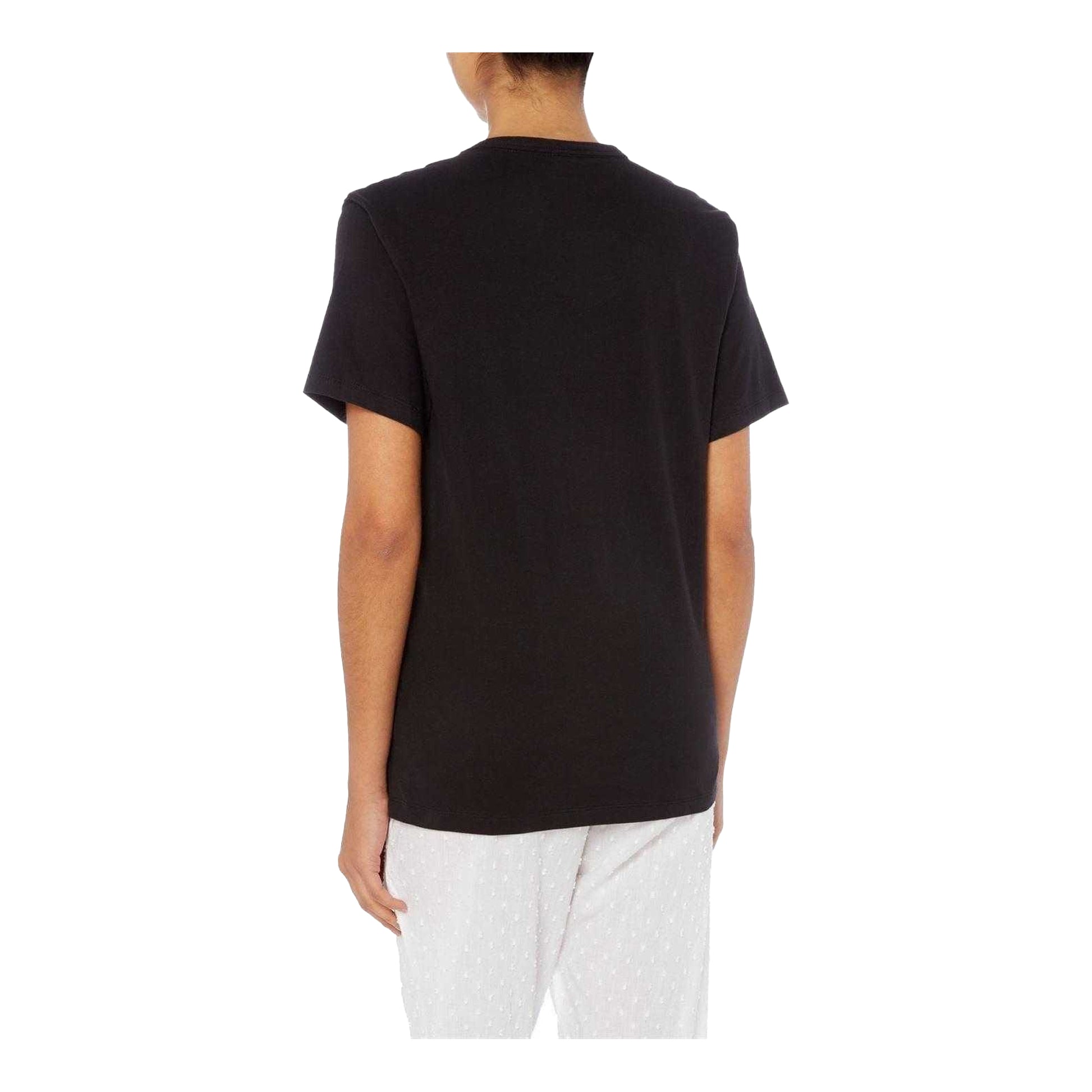 Black - Back - Calvin Klein Unisex Adult Logo Cotton T-Shirt