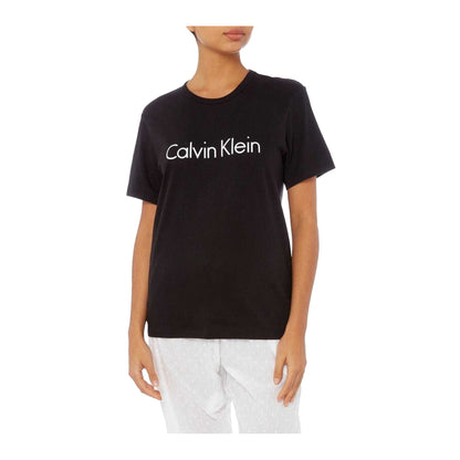 Black - Side - Calvin Klein Unisex Adult Logo Cotton T-Shirt