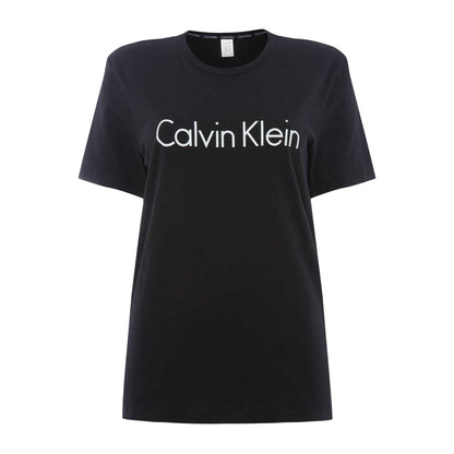 Black - Front - Calvin Klein Unisex Adult Logo Cotton T-Shirt