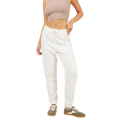 White - Front - Brave Soul Womens-Ladies Skinny Jogging Bottoms