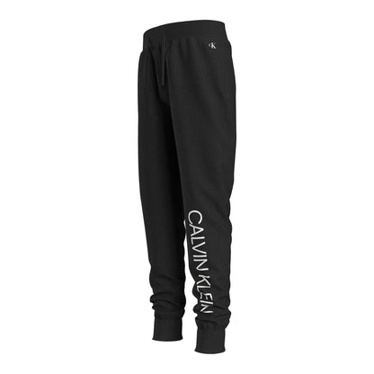 Black - Side - Calvin Klein Boys Institutional Jogging Bottoms