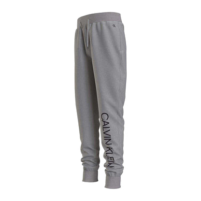 Grey - Side - Calvin Klein Boys Institutional Jogging Bottoms