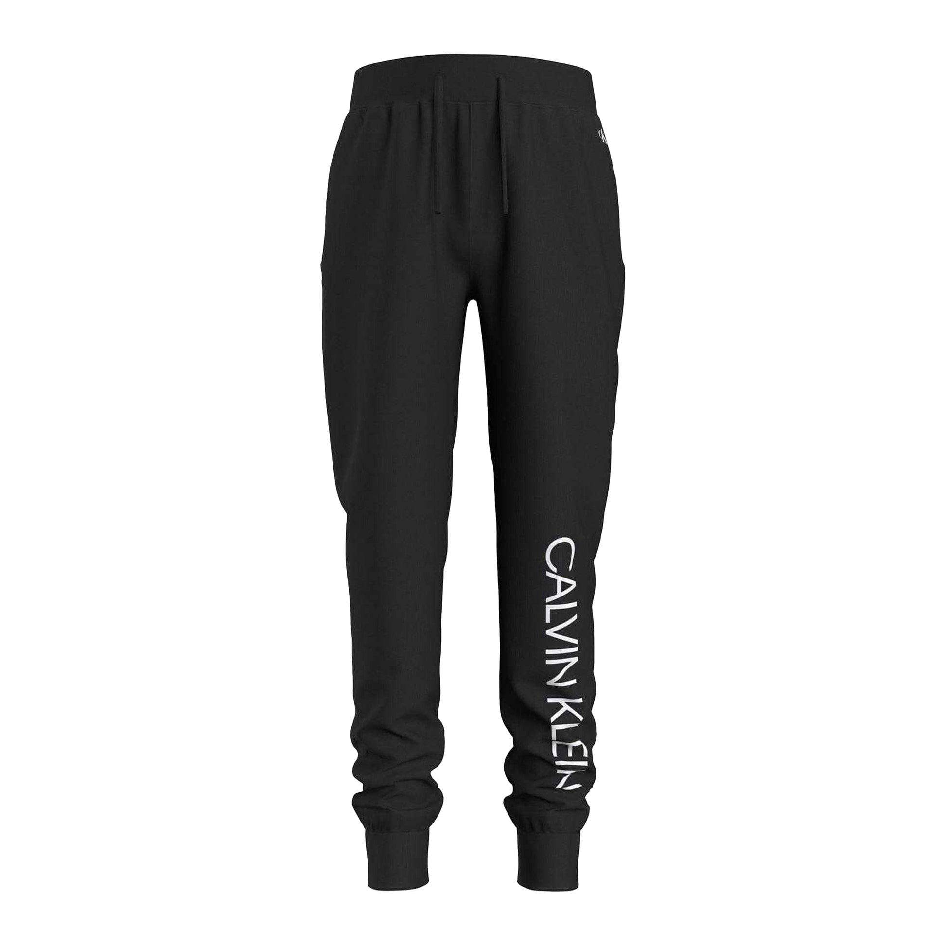 Black - Front - Calvin Klein Boys Institutional Jogging Bottoms