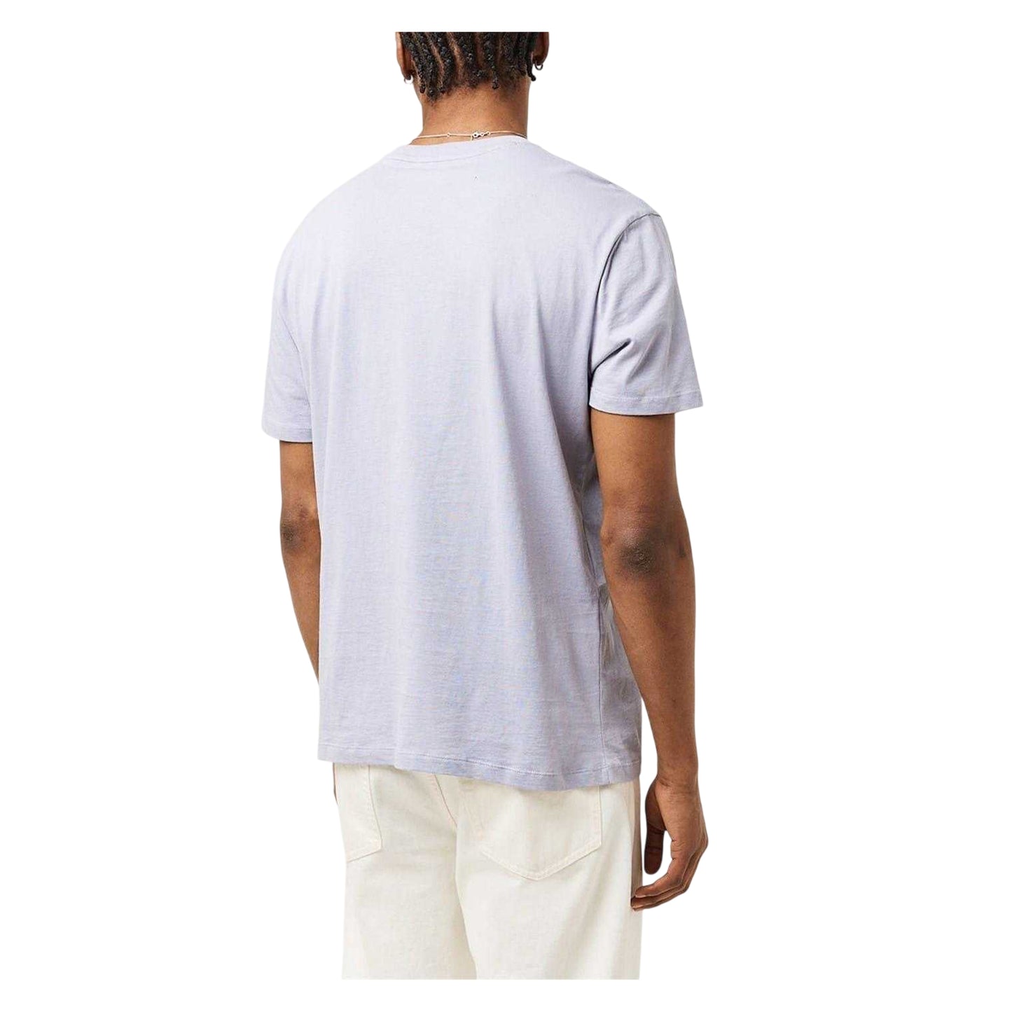 Lilac - Lifestyle - Armani Exchange Mens Logo Cotton T-Shirt