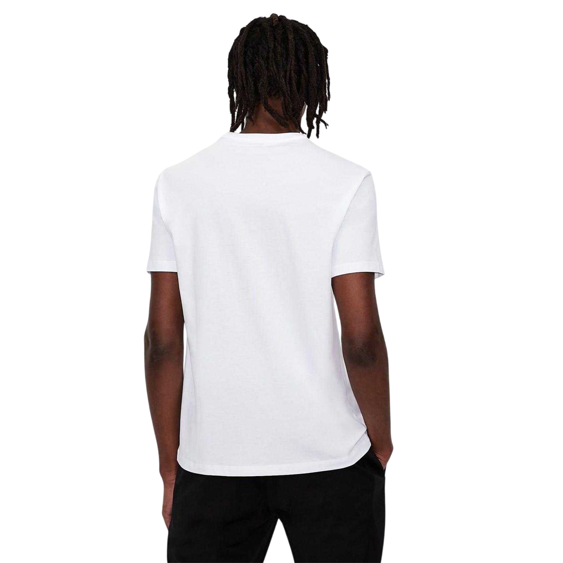 White - Back - Armani Exchange Mens Logo Cotton T-Shirt