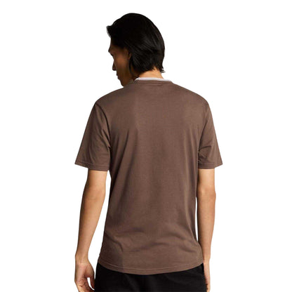 Purple - Back - Lyle & Scott Mens Superfine Contrast Tipped Cotton Regular T-Shirt