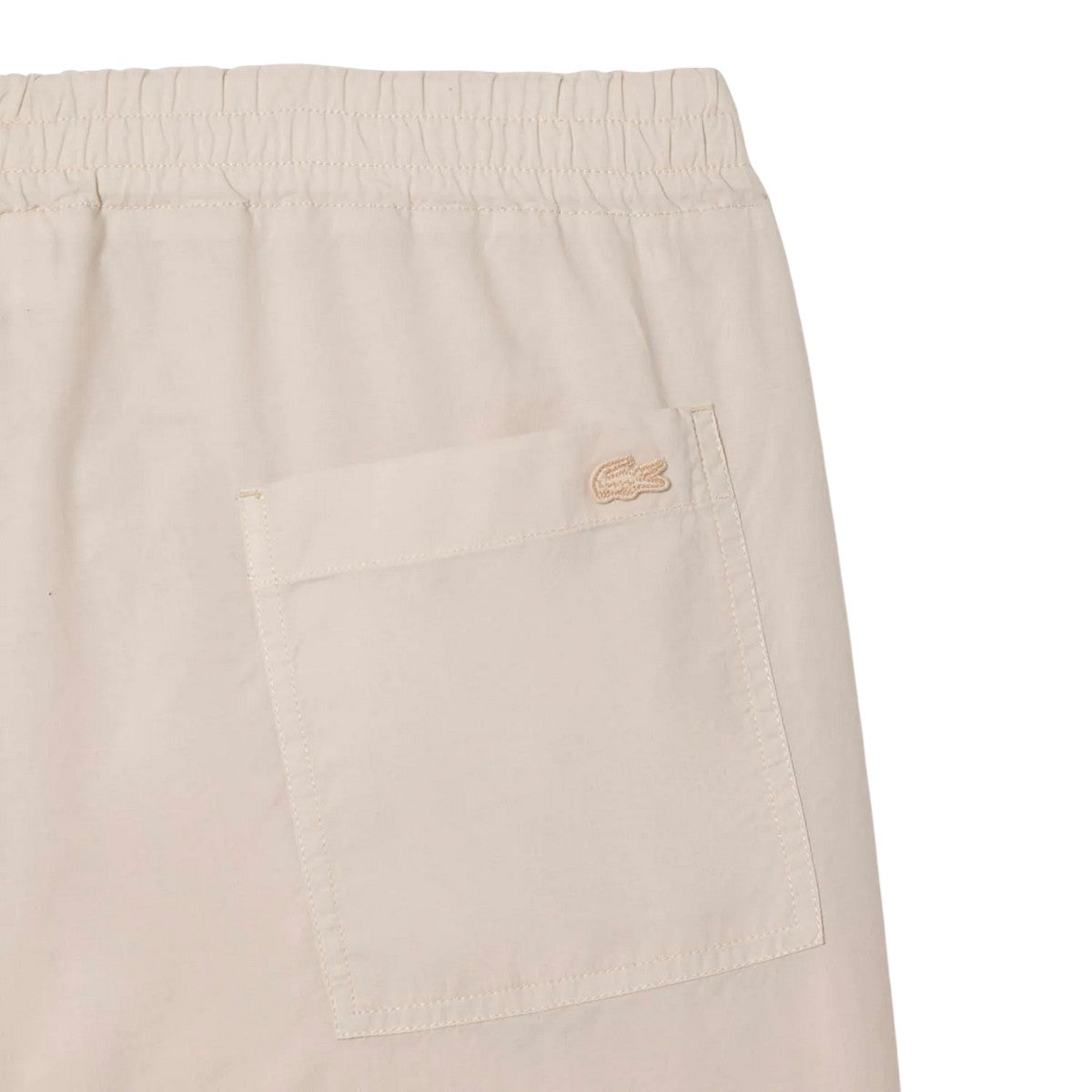 Grey - Side - Lacoste Mens Organic Cotton Shorts