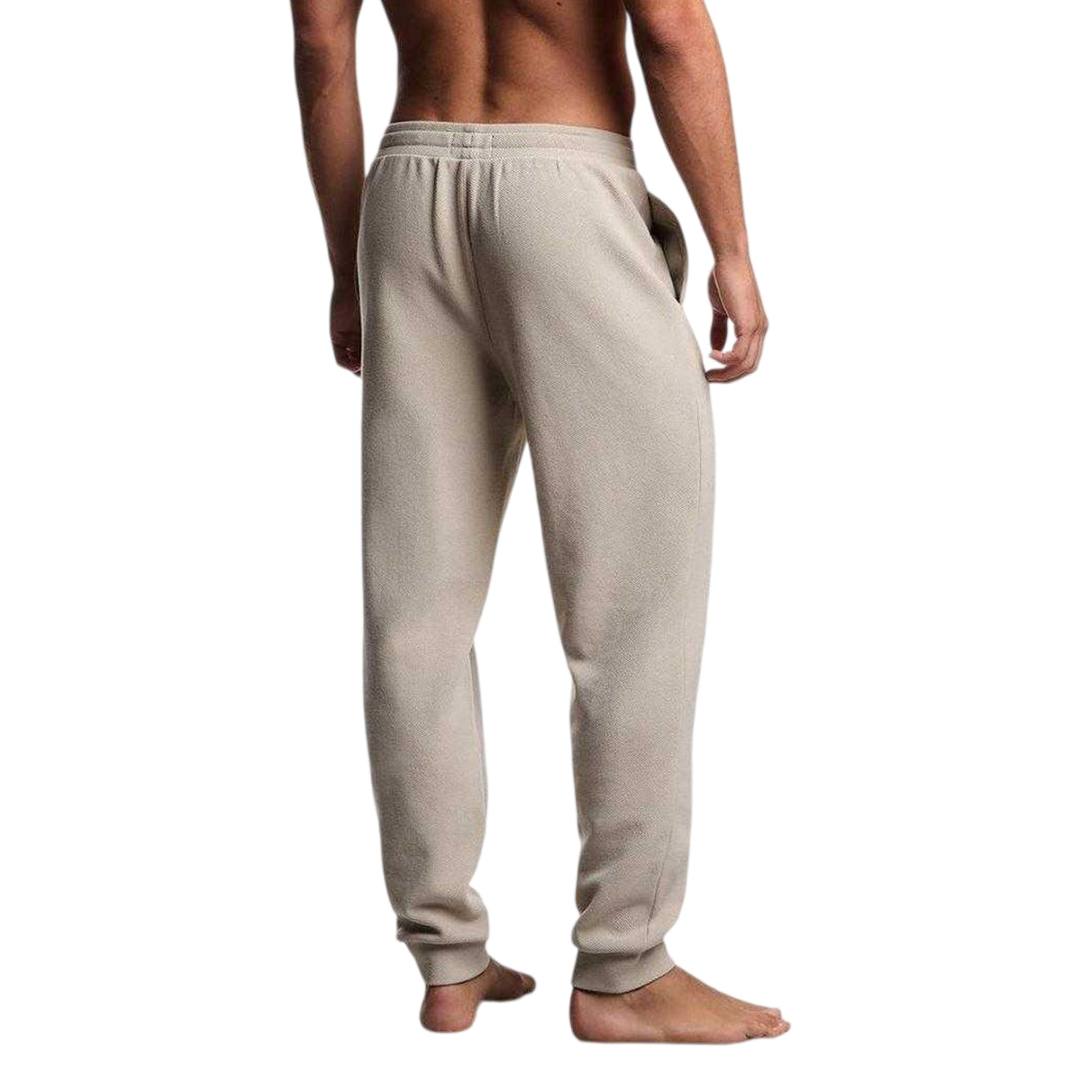 Nut - Back - Emporio Armani EA7 Mens Fleece Jogging Bottoms