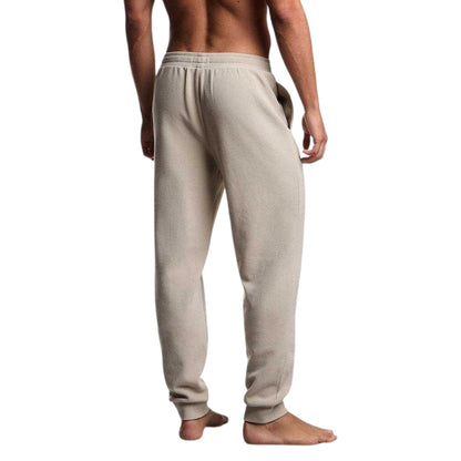 Nut - Back - Emporio Armani EA7 Mens Fleece Jogging Bottoms