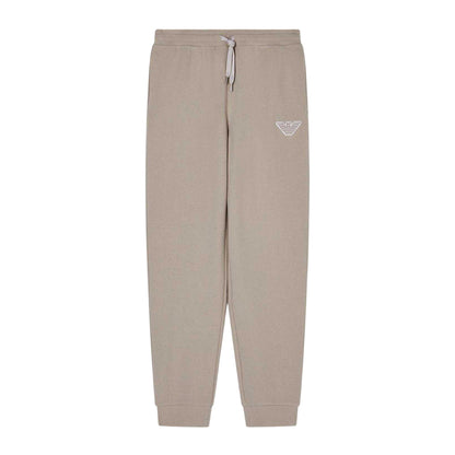 Nut - Front - Emporio Armani EA7 Mens Fleece Jogging Bottoms