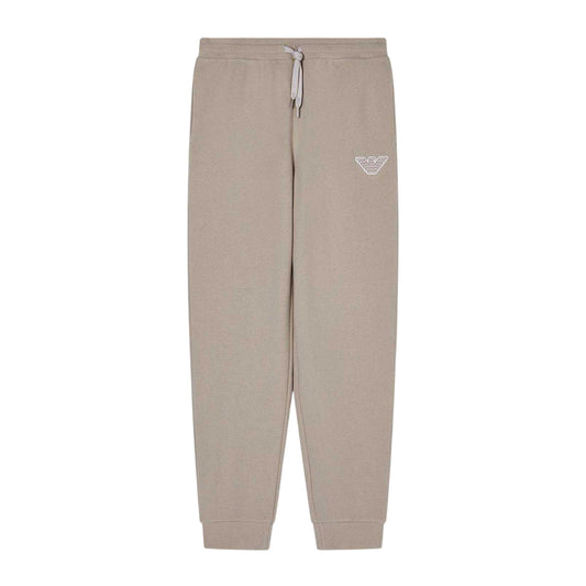Nut - Front - Emporio Armani EA7 Mens Fleece Jogging Bottoms