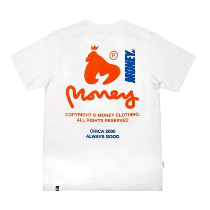 White - Back - Money Unisex Adult Single Jersey T-Shirt