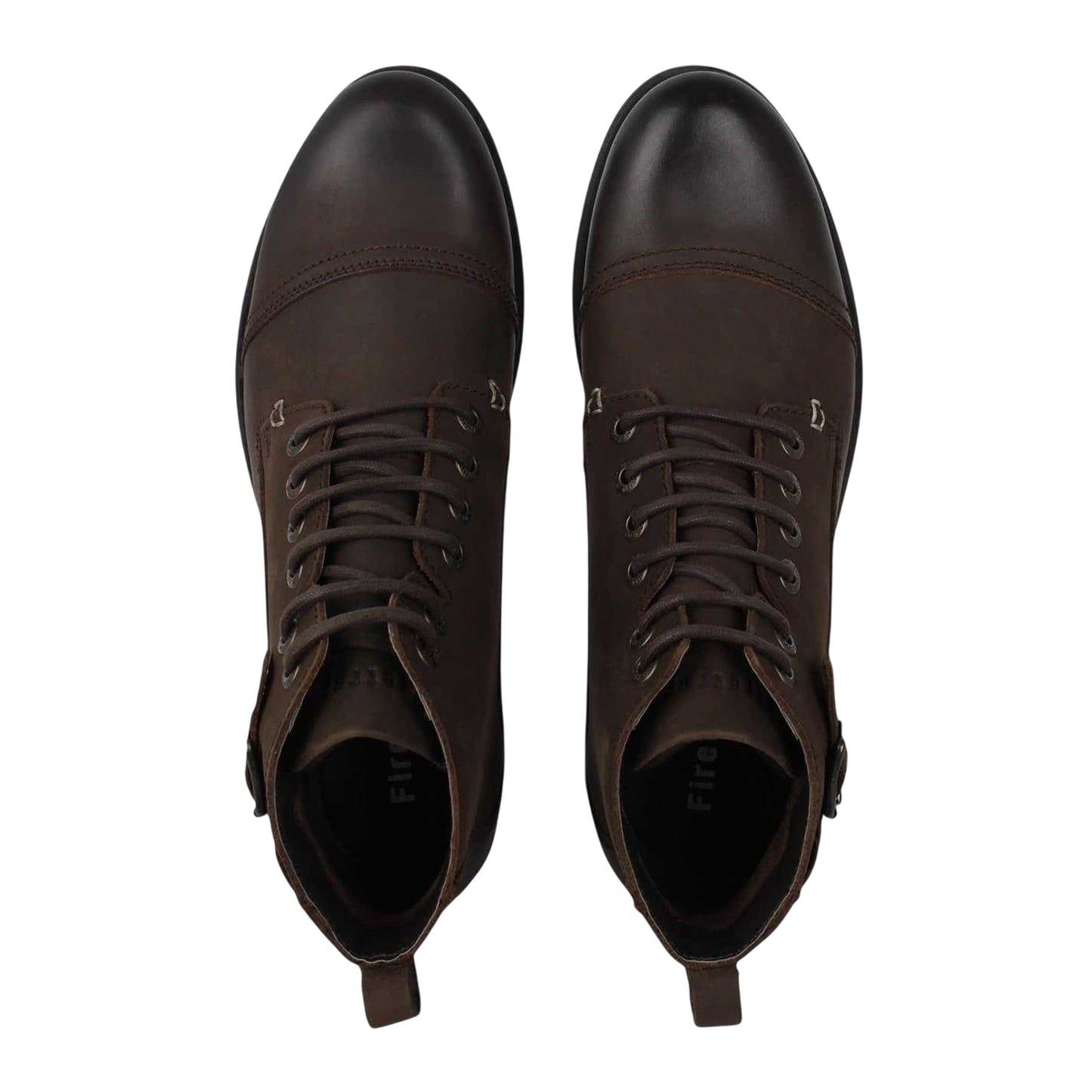 Brown - Lifestyle - Firetrap Mens Webb Buckle Detail Boots