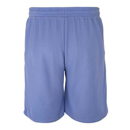 Light Blue - Back - Fabric Mens Cotton Blend Shorts