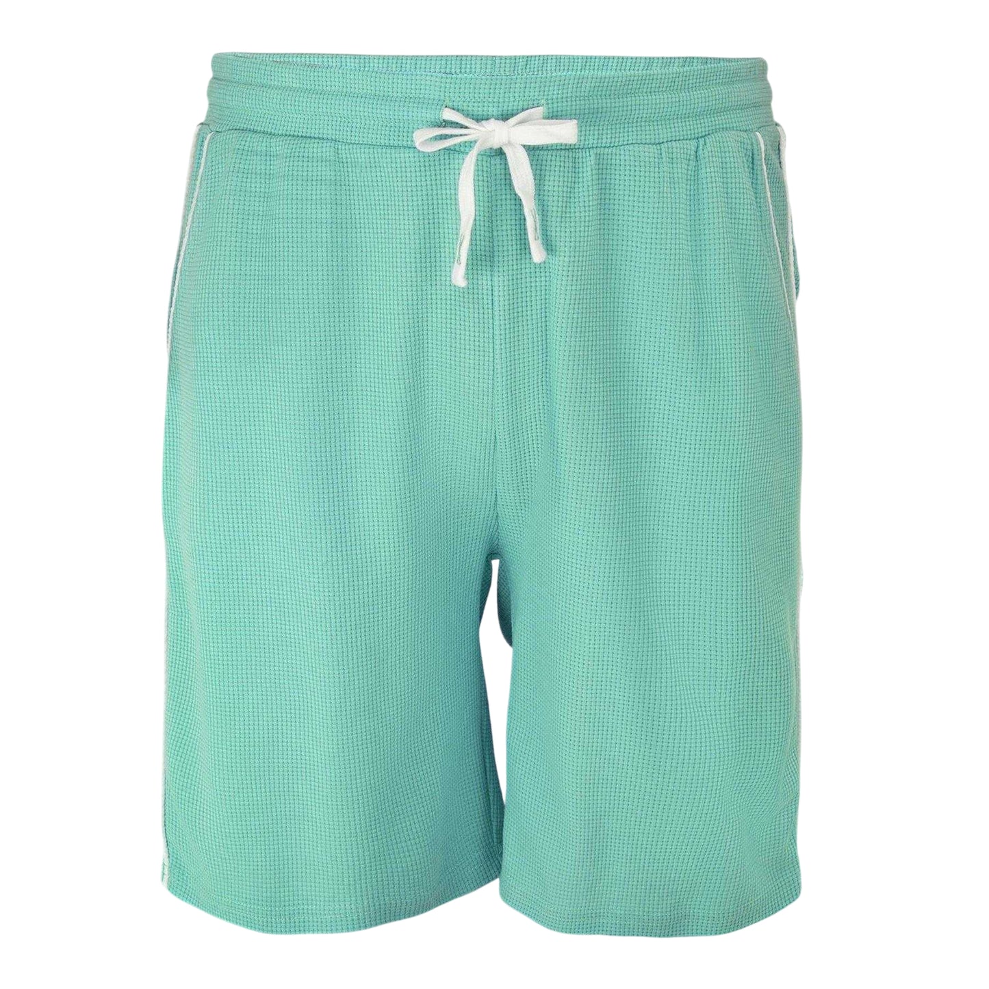 Light Green - Front - Fabric Mens Cotton Blend Shorts