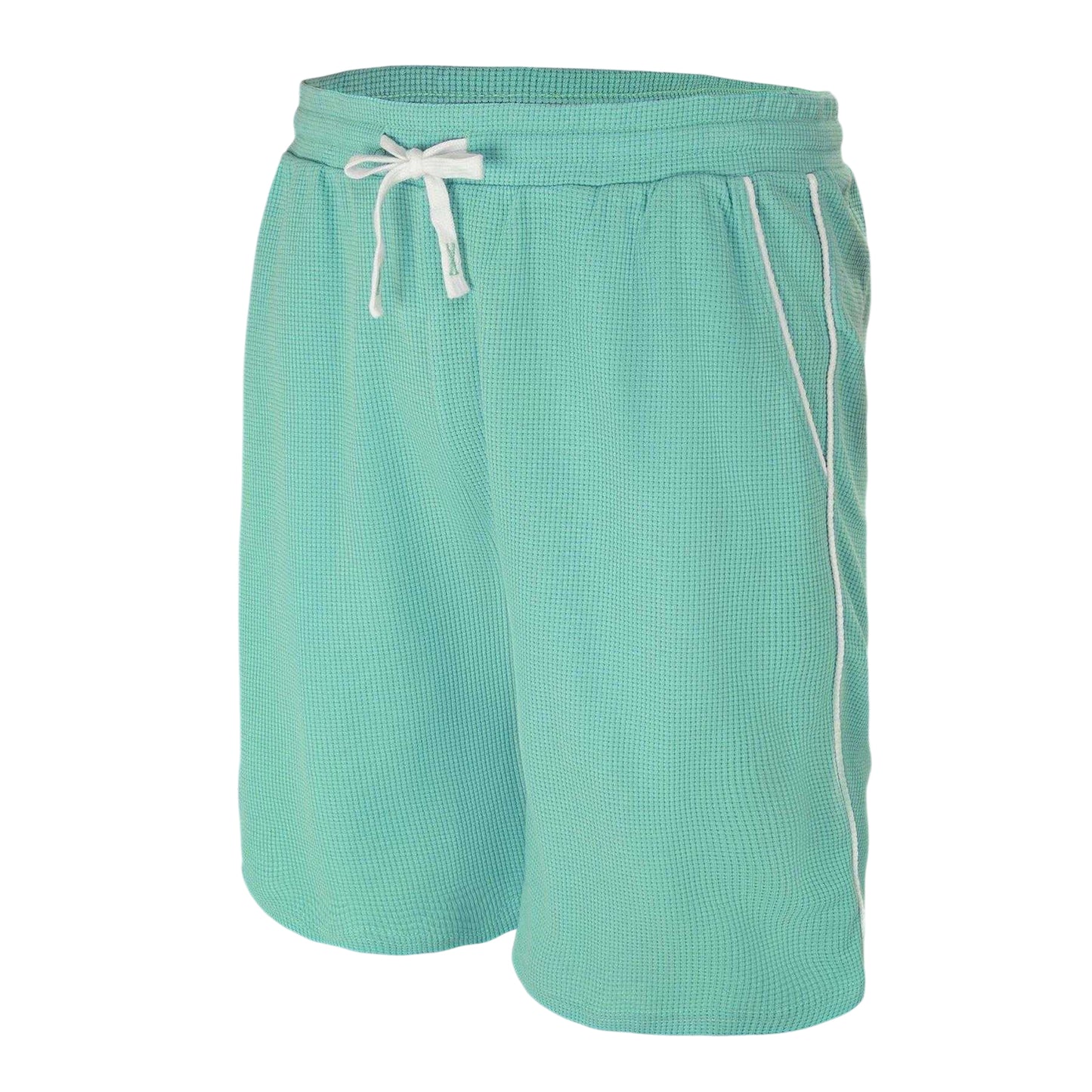 Light Green - Side - Fabric Mens Cotton Blend Shorts