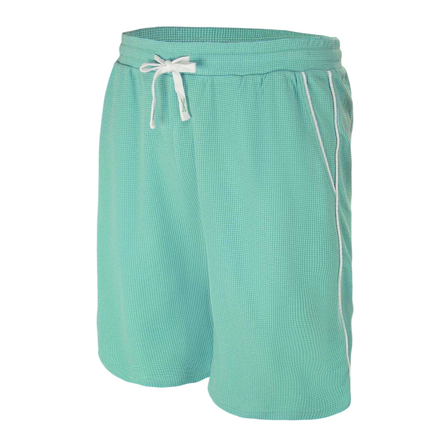 Light Green - Side - Fabric Mens Cotton Blend Shorts