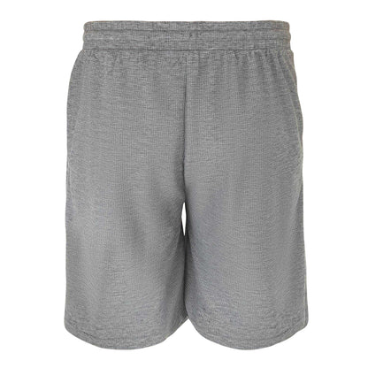 Light Grey - Back - Fabric Mens Cotton Blend Shorts