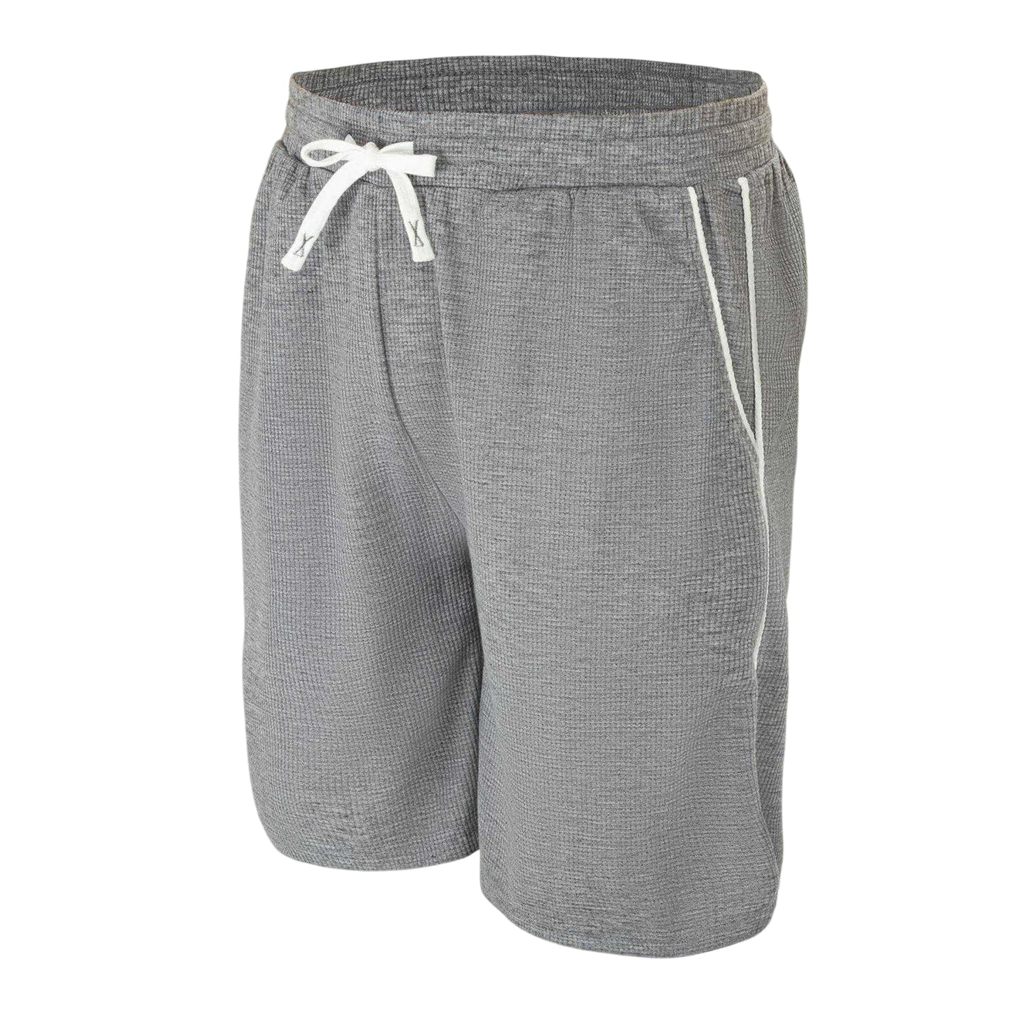 Light Grey - Side - Fabric Mens Cotton Blend Shorts