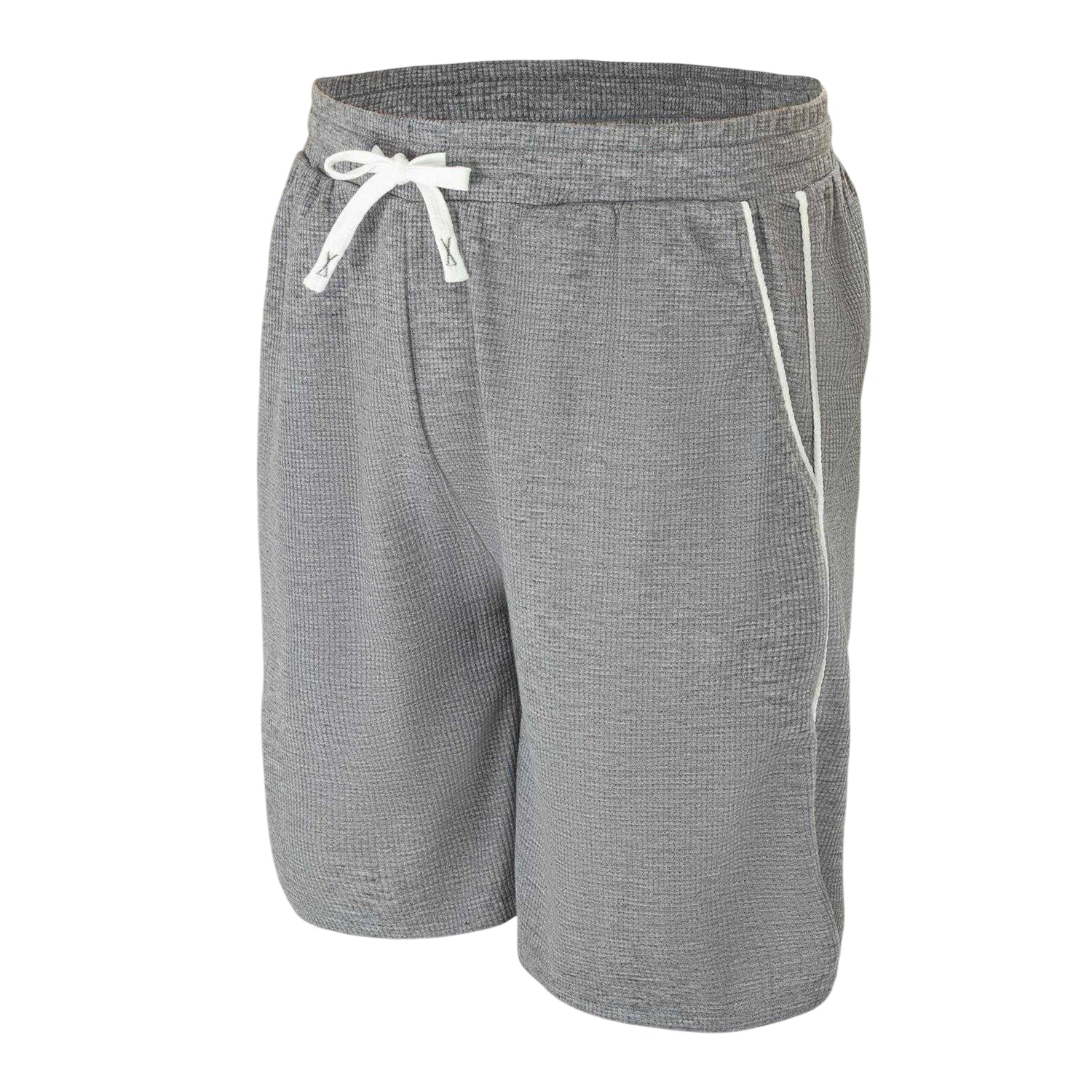 Light Grey - Side - Fabric Mens Cotton Blend Shorts