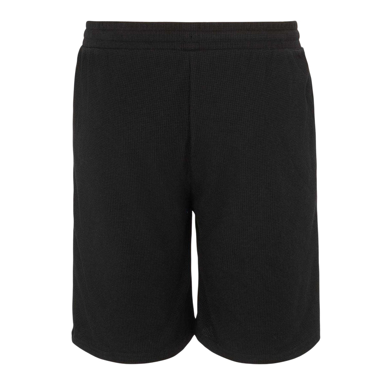 Black - Back - Fabric Mens Cotton Blend Shorts