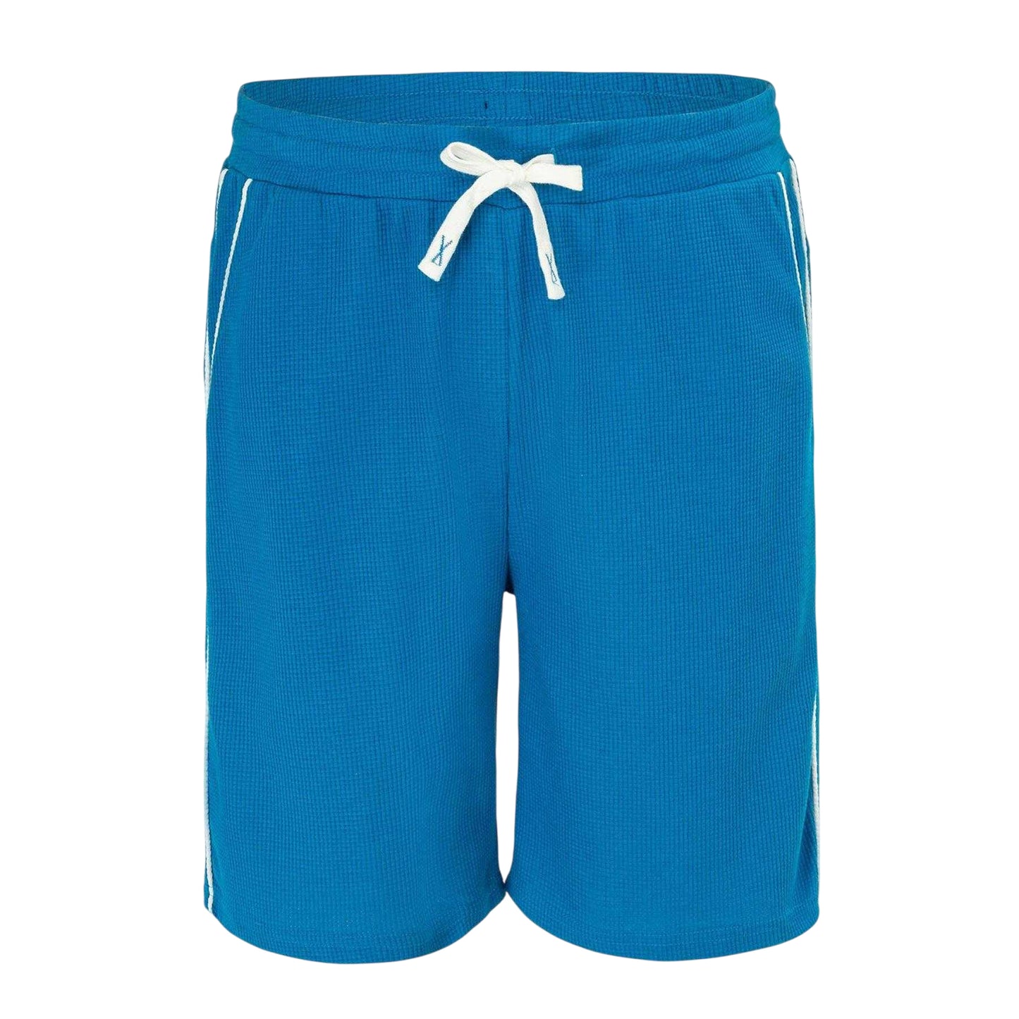 Royal Blue - Front - Fabric Mens Cotton Blend Shorts