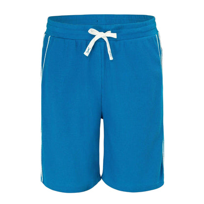 Royal Blue - Front - Fabric Mens Cotton Blend Shorts