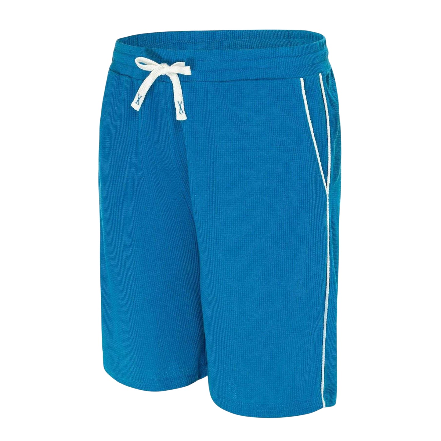 Royal Blue - Side - Fabric Mens Cotton Blend Shorts